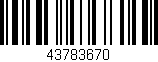 Código de barras (EAN, GTIN, SKU, ISBN): '43783670'