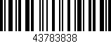Código de barras (EAN, GTIN, SKU, ISBN): '43783838'