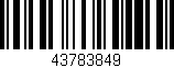 Código de barras (EAN, GTIN, SKU, ISBN): '43783849'