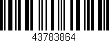 Código de barras (EAN, GTIN, SKU, ISBN): '43783864'