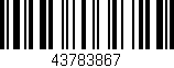 Código de barras (EAN, GTIN, SKU, ISBN): '43783867'