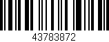 Código de barras (EAN, GTIN, SKU, ISBN): '43783872'