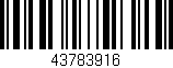 Código de barras (EAN, GTIN, SKU, ISBN): '43783916'