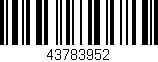 Código de barras (EAN, GTIN, SKU, ISBN): '43783952'