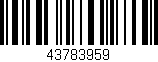 Código de barras (EAN, GTIN, SKU, ISBN): '43783959'