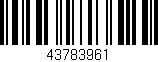 Código de barras (EAN, GTIN, SKU, ISBN): '43783961'