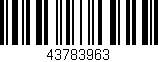 Código de barras (EAN, GTIN, SKU, ISBN): '43783963'