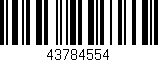 Código de barras (EAN, GTIN, SKU, ISBN): '43784554'