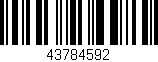 Código de barras (EAN, GTIN, SKU, ISBN): '43784592'
