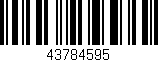 Código de barras (EAN, GTIN, SKU, ISBN): '43784595'