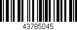 Código de barras (EAN, GTIN, SKU, ISBN): '43785045'