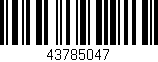 Código de barras (EAN, GTIN, SKU, ISBN): '43785047'