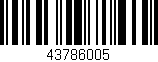 Código de barras (EAN, GTIN, SKU, ISBN): '43786005'
