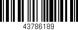 Código de barras (EAN, GTIN, SKU, ISBN): '43786189'