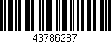 Código de barras (EAN, GTIN, SKU, ISBN): '43786287'
