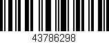 Código de barras (EAN, GTIN, SKU, ISBN): '43786298'