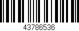 Código de barras (EAN, GTIN, SKU, ISBN): '43786536'