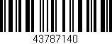 Código de barras (EAN, GTIN, SKU, ISBN): '43787140'