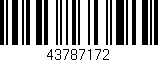 Código de barras (EAN, GTIN, SKU, ISBN): '43787172'