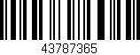 Código de barras (EAN, GTIN, SKU, ISBN): '43787365'