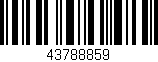 Código de barras (EAN, GTIN, SKU, ISBN): '43788859'