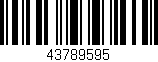 Código de barras (EAN, GTIN, SKU, ISBN): '43789595'