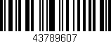 Código de barras (EAN, GTIN, SKU, ISBN): '43789607'