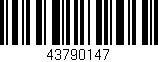 Código de barras (EAN, GTIN, SKU, ISBN): '43790147'
