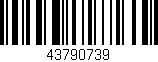 Código de barras (EAN, GTIN, SKU, ISBN): '43790739'