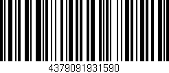 Código de barras (EAN, GTIN, SKU, ISBN): '4379091931590'