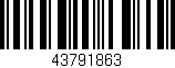 Código de barras (EAN, GTIN, SKU, ISBN): '43791863'