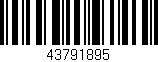 Código de barras (EAN, GTIN, SKU, ISBN): '43791895'