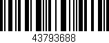 Código de barras (EAN, GTIN, SKU, ISBN): '43793688'
