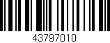 Código de barras (EAN, GTIN, SKU, ISBN): '43797010'