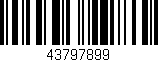 Código de barras (EAN, GTIN, SKU, ISBN): '43797899'