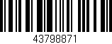 Código de barras (EAN, GTIN, SKU, ISBN): '43798871'
