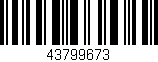 Código de barras (EAN, GTIN, SKU, ISBN): '43799673'