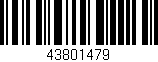 Código de barras (EAN, GTIN, SKU, ISBN): '43801479'