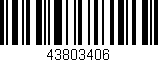 Código de barras (EAN, GTIN, SKU, ISBN): '43803406'