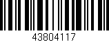 Código de barras (EAN, GTIN, SKU, ISBN): '43804117'