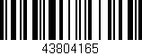 Código de barras (EAN, GTIN, SKU, ISBN): '43804165'