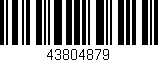 Código de barras (EAN, GTIN, SKU, ISBN): '43804879'