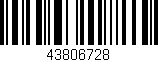 Código de barras (EAN, GTIN, SKU, ISBN): '43806728'