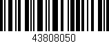 Código de barras (EAN, GTIN, SKU, ISBN): '43808050'