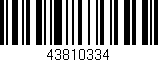 Código de barras (EAN, GTIN, SKU, ISBN): '43810334'
