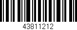 Código de barras (EAN, GTIN, SKU, ISBN): '43811212'