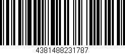 Código de barras (EAN, GTIN, SKU, ISBN): '4381488231787'