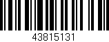 Código de barras (EAN, GTIN, SKU, ISBN): '43815131'