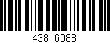 Código de barras (EAN, GTIN, SKU, ISBN): '43816088'