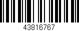 Código de barras (EAN, GTIN, SKU, ISBN): '43816767'